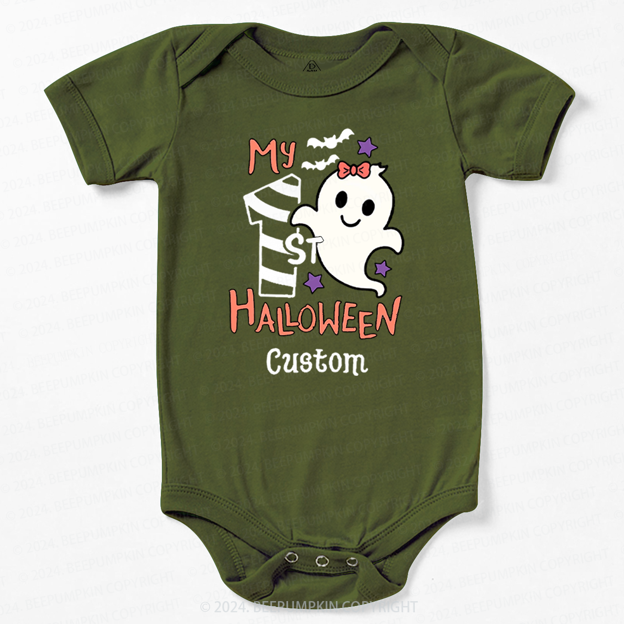Personalised My 1st Halloween Trick Treat Baby Bodysuits 