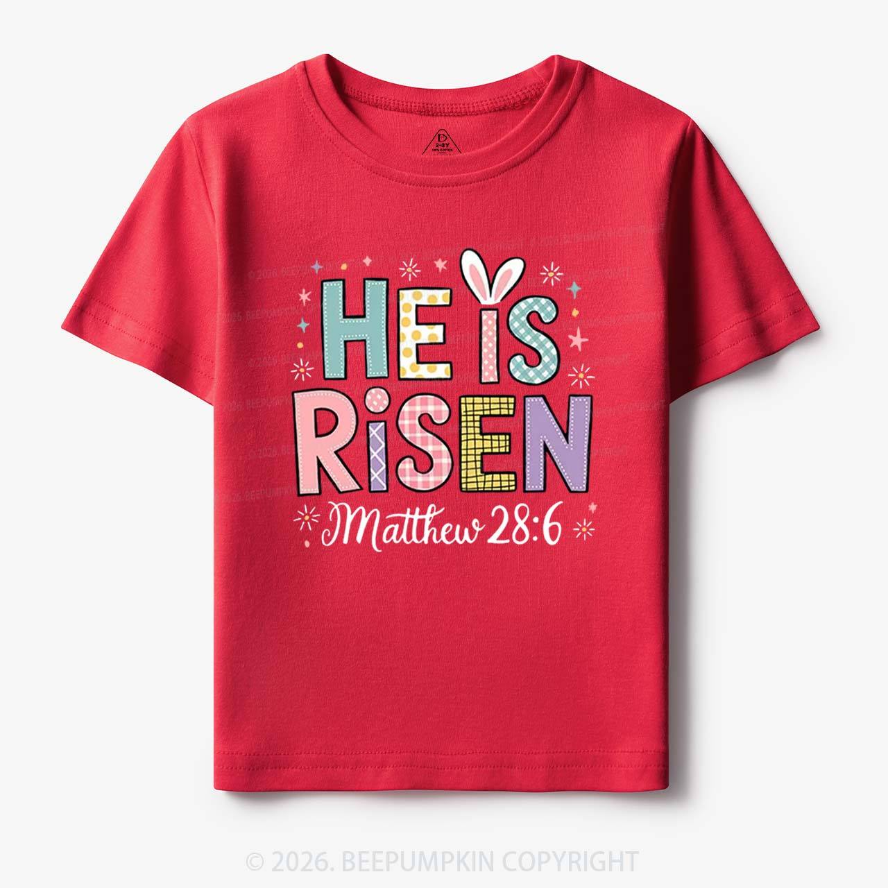 He is Risen Easter Joy Toddler&Kid's Tees