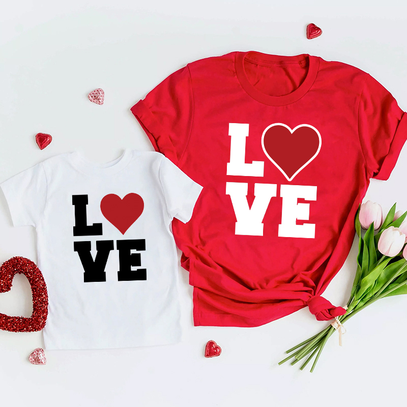 Love Valentine Family Matching Shirts