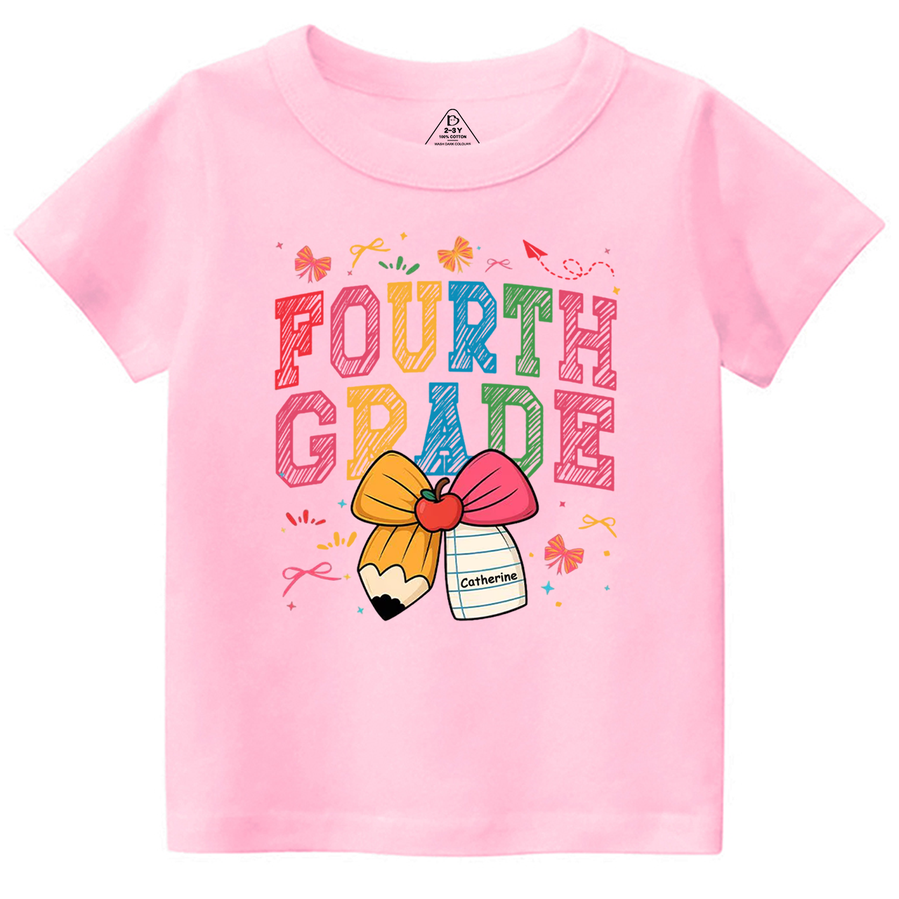 Personalized Girl Back To School Bundle Toddler&Kid's Tees Beepumpkin