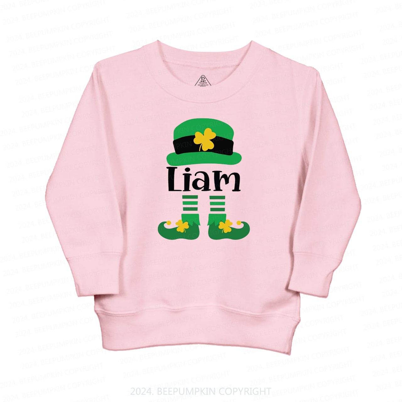 Personalized Nmae Fashion St. Patty Day Gift Kids Sweatshirt