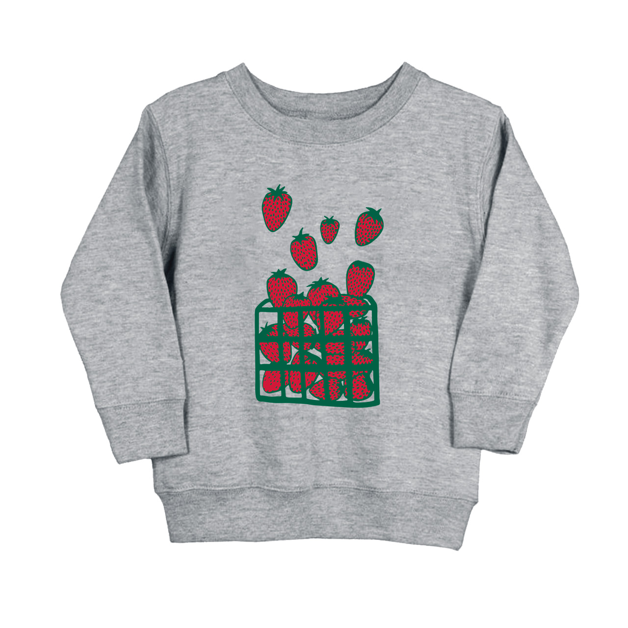 Strawberry Print Kids Sweatshirt