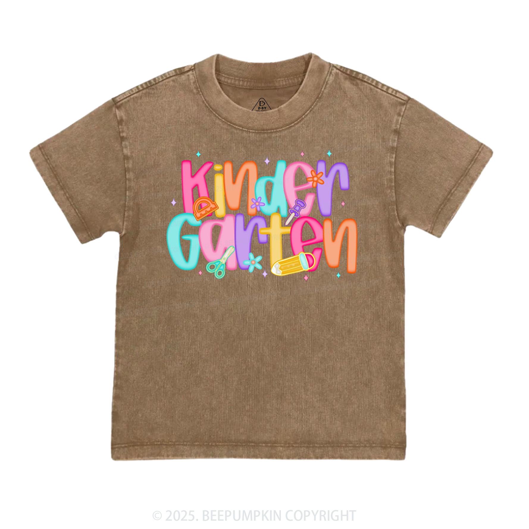 Personalized Bright Beginnings Toddler&Kids Washed Tees