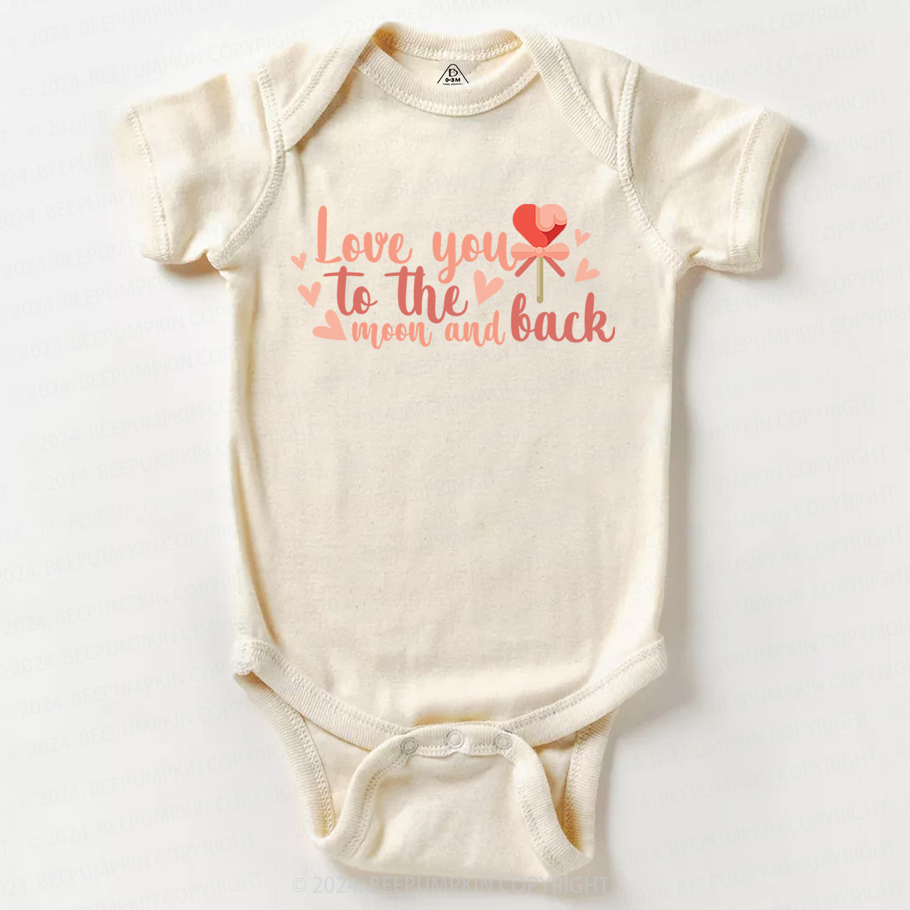 Love You To The Moon And Back Baby Bodysuit For Valentine