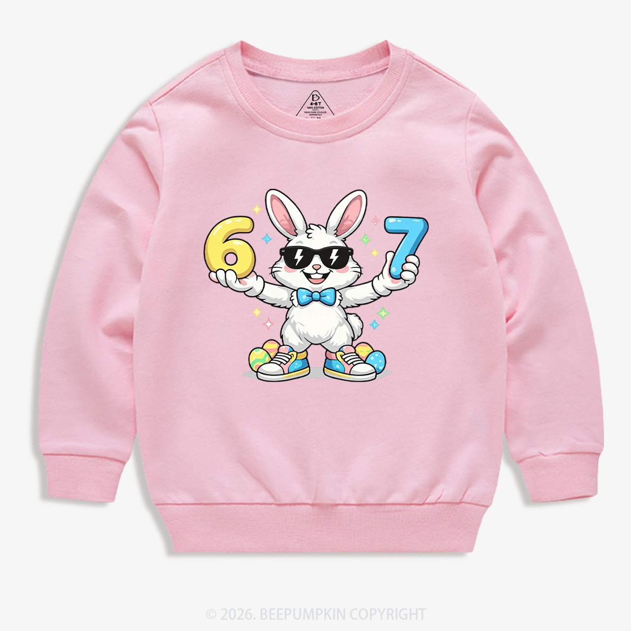 Hip‑Hop 67 Bunny Toddler&Kid's Sweatshirt