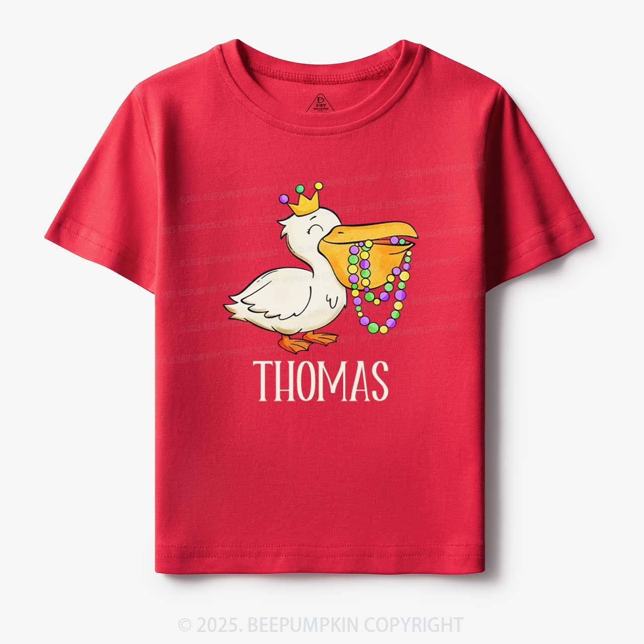 Personalized Louisiana Pelican Toddler&Kid's Tees Beepumpkin