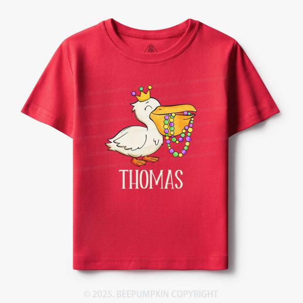 Personalized Louisiana Pelican Toddler&Kid's Tees Beepumpkin