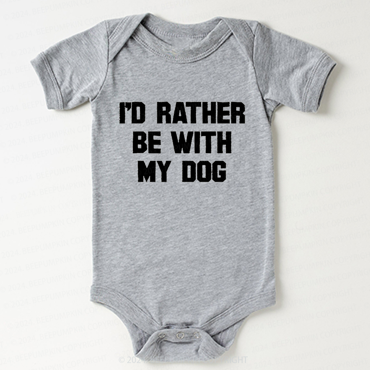 Rather Be With Dog Bodysuit For Baby