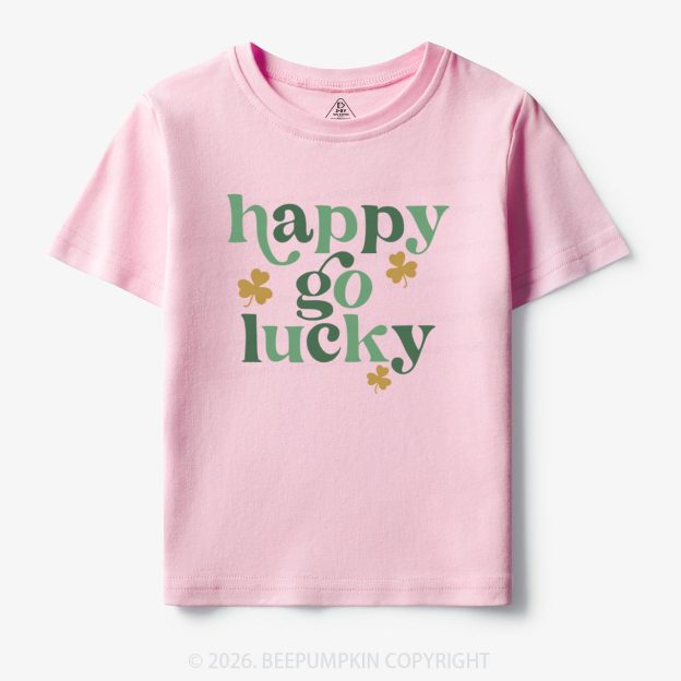 Happy Go Lucky St. Patrick's Day Toddler&Kid's Tees Beepumpkin