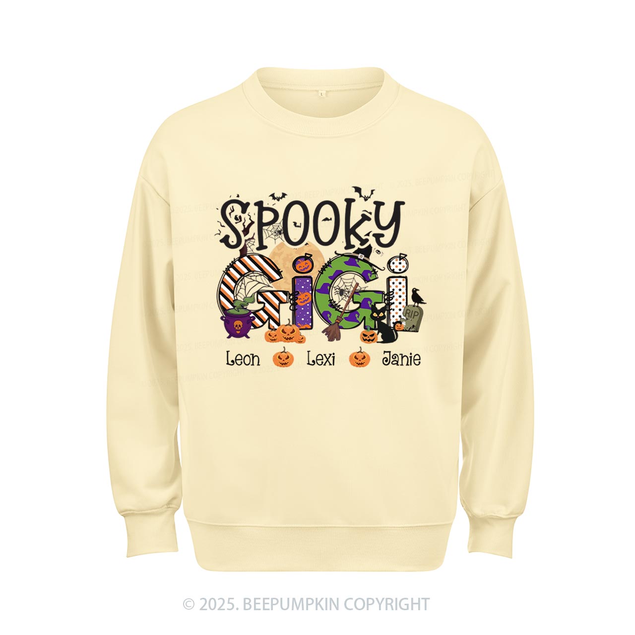 Personalized Spooky Gigi Sweatshirt Beepumpkin