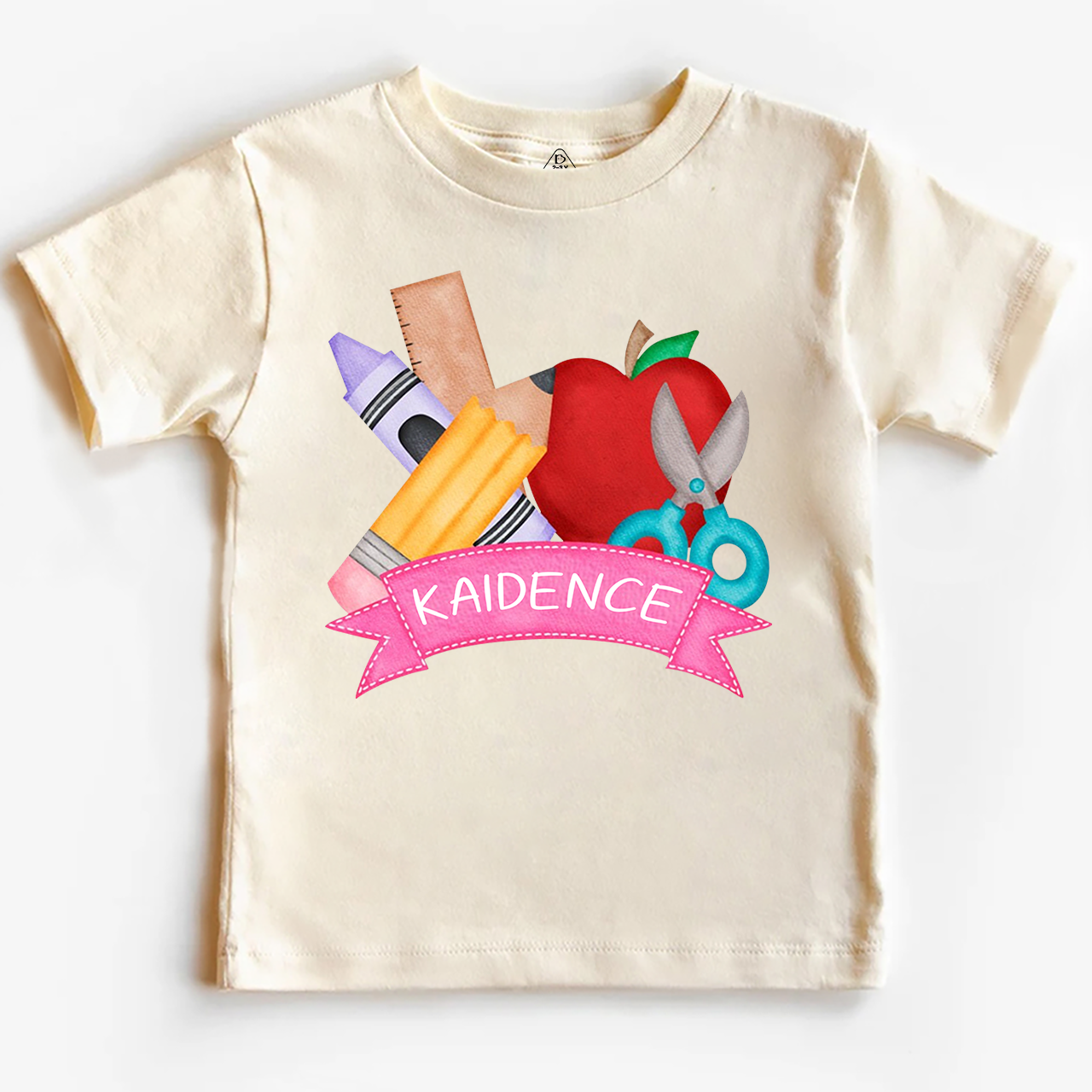 Personalized Stationery Apple Back To School Toddler Shirts