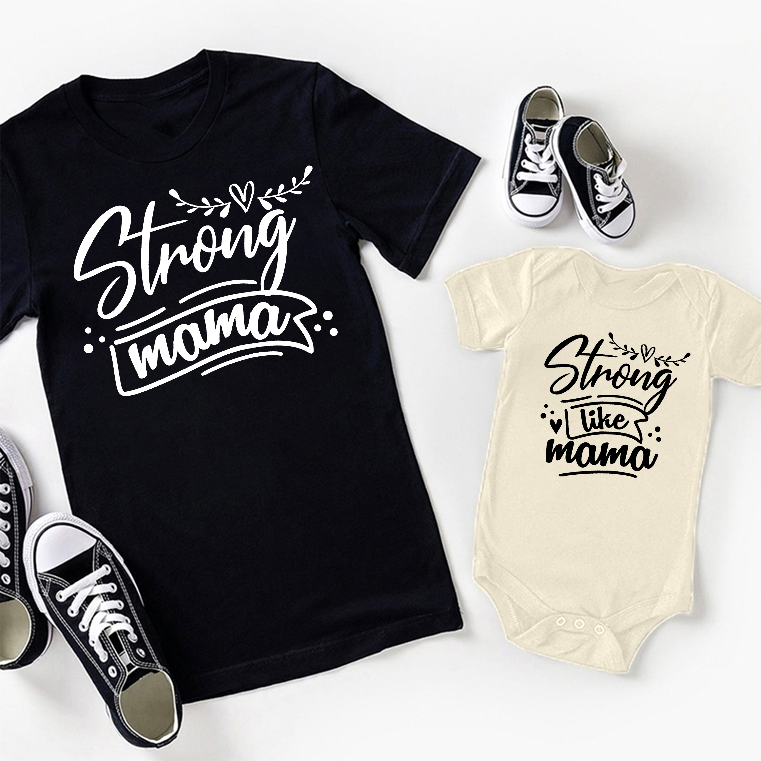 Strong Like Mama Mom&Me Shirt