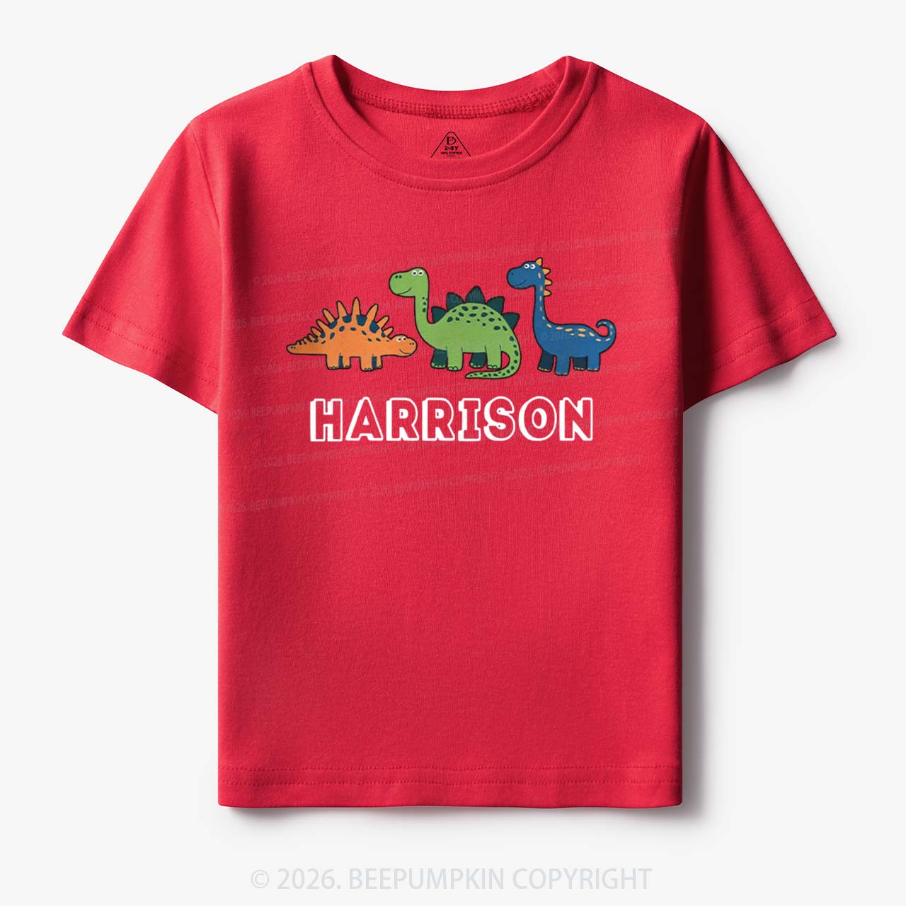 Personalized Cute Dinosaur Name Toddler&Kid's Tees