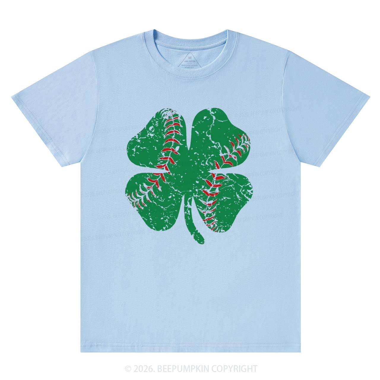 Baseball Shamrock St Patrick's Day T-Shirts Beepumpkin