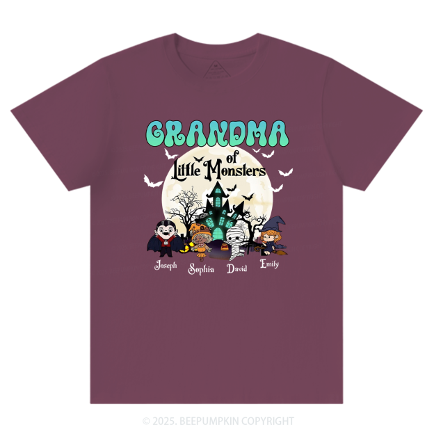 Personalized Grandma Halloween T-Shirts Beepumpkin