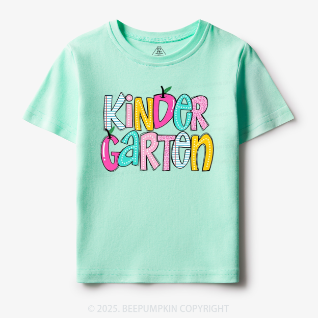 Personalized Colorful Grades Toddler&Kid's Tees Beepumpkin