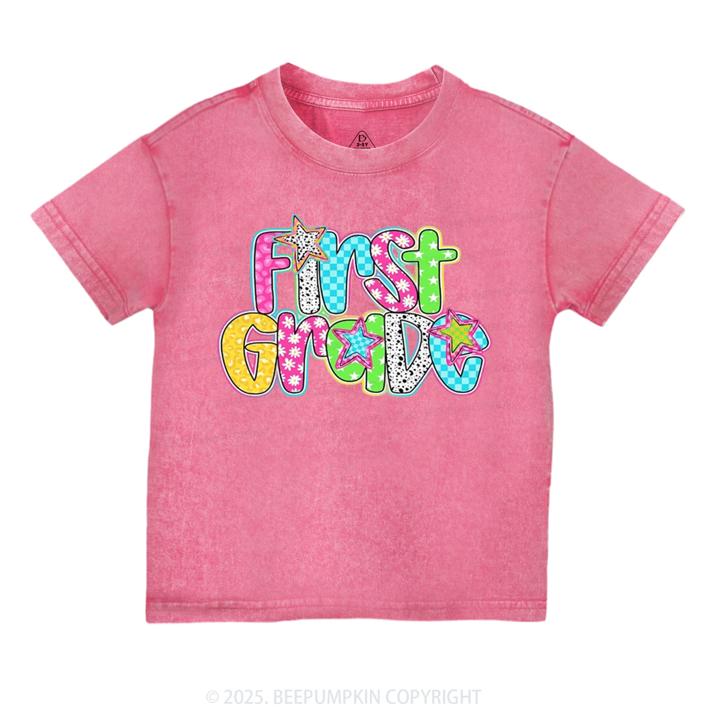 Personalized Grade Glow Up Toddler&Kids Washed Tees