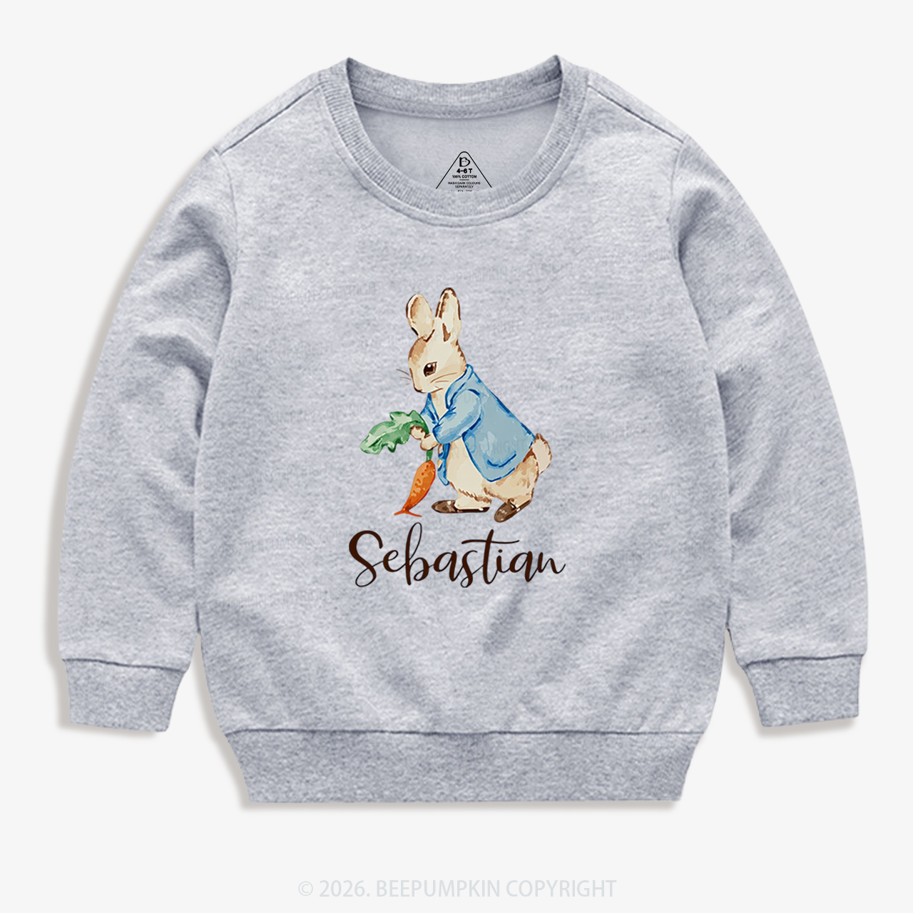 Personalized Little Bunny & Carrot Club Toddler&Kid's Sweatshirt