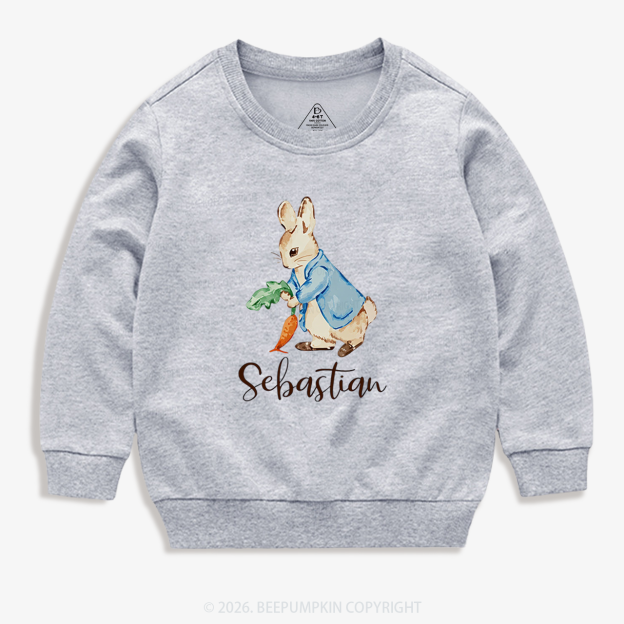 Personalized Little Bunny & Carrot Club Toddler&Kid's Sweatshirt