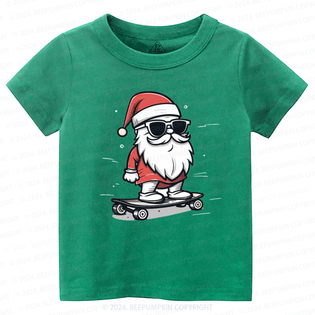 Santa Sunglasses Christmas Claus Toddler&Kids Tees 