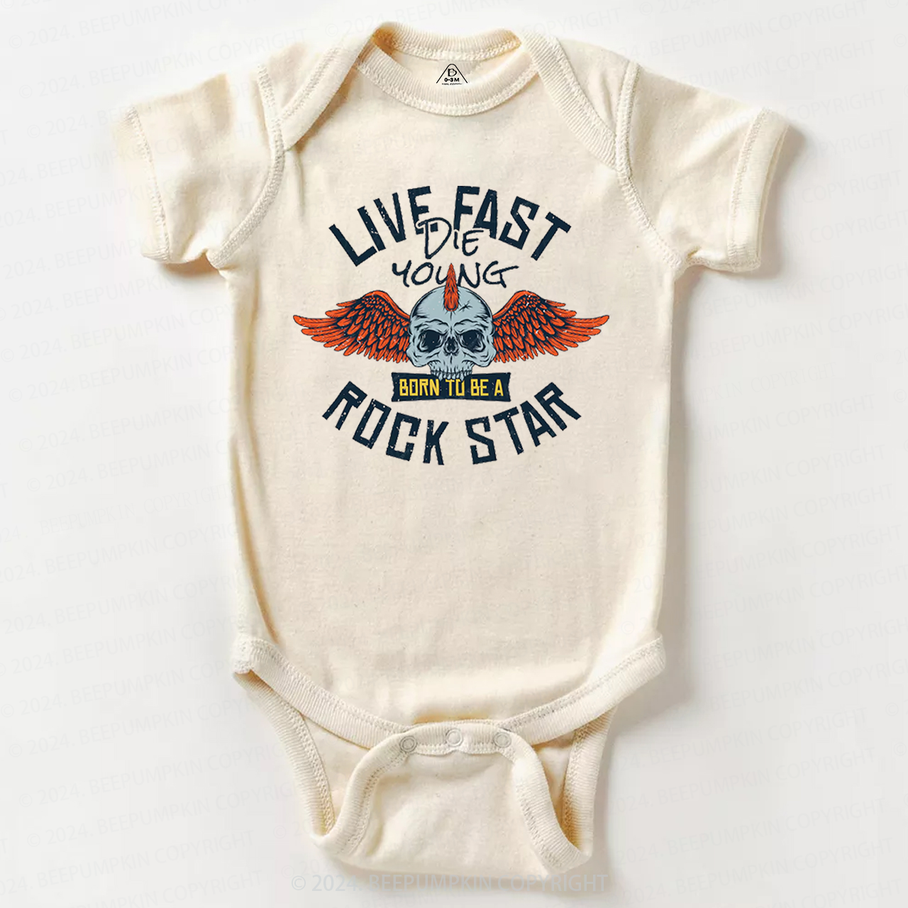 Wild And Free Rockstar Baby Bodysuit 8