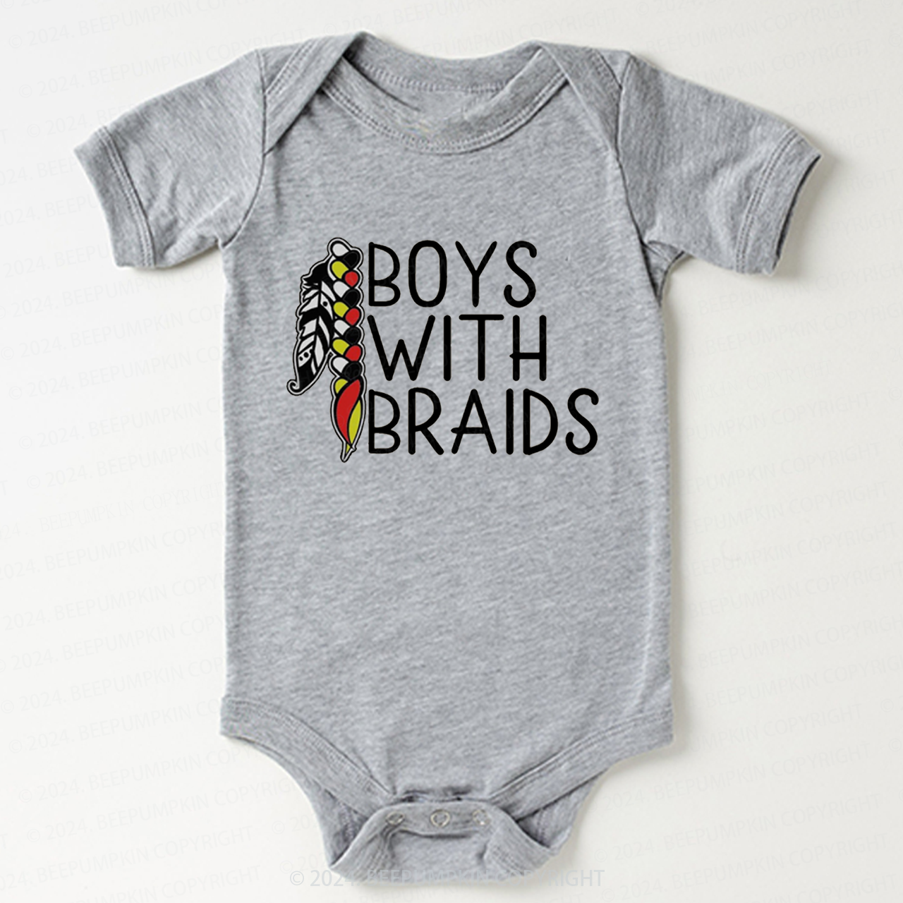 Boys With Braids Bodysuit For Baby 7