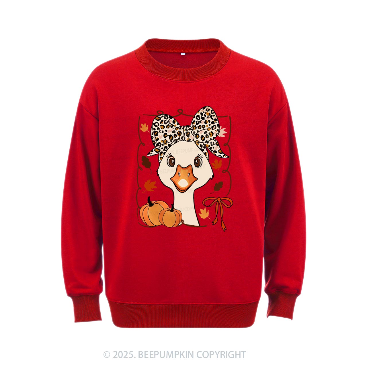 Leopard Bows Sweatshirt Beepumpkin