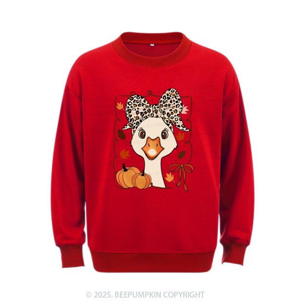 Leopard Bows Sweatshirt Beepumpkin