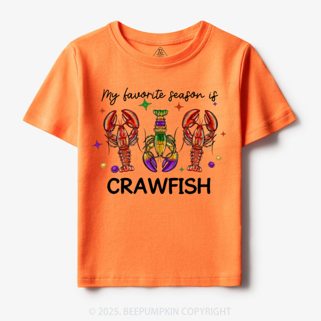 Mardi Gras Crawfish Toddler&Kid's Tees Beepumpkin