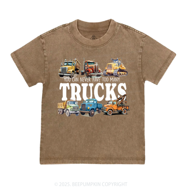 Trucks Toddler&Kids Washed Tees