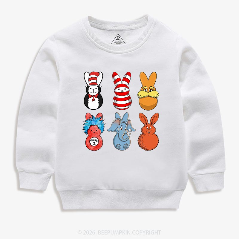 Storybook Bunny Tumbler Kid's Sweatshirt