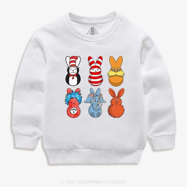 Storybook Bunny Tumbler Kid's Sweatshirt