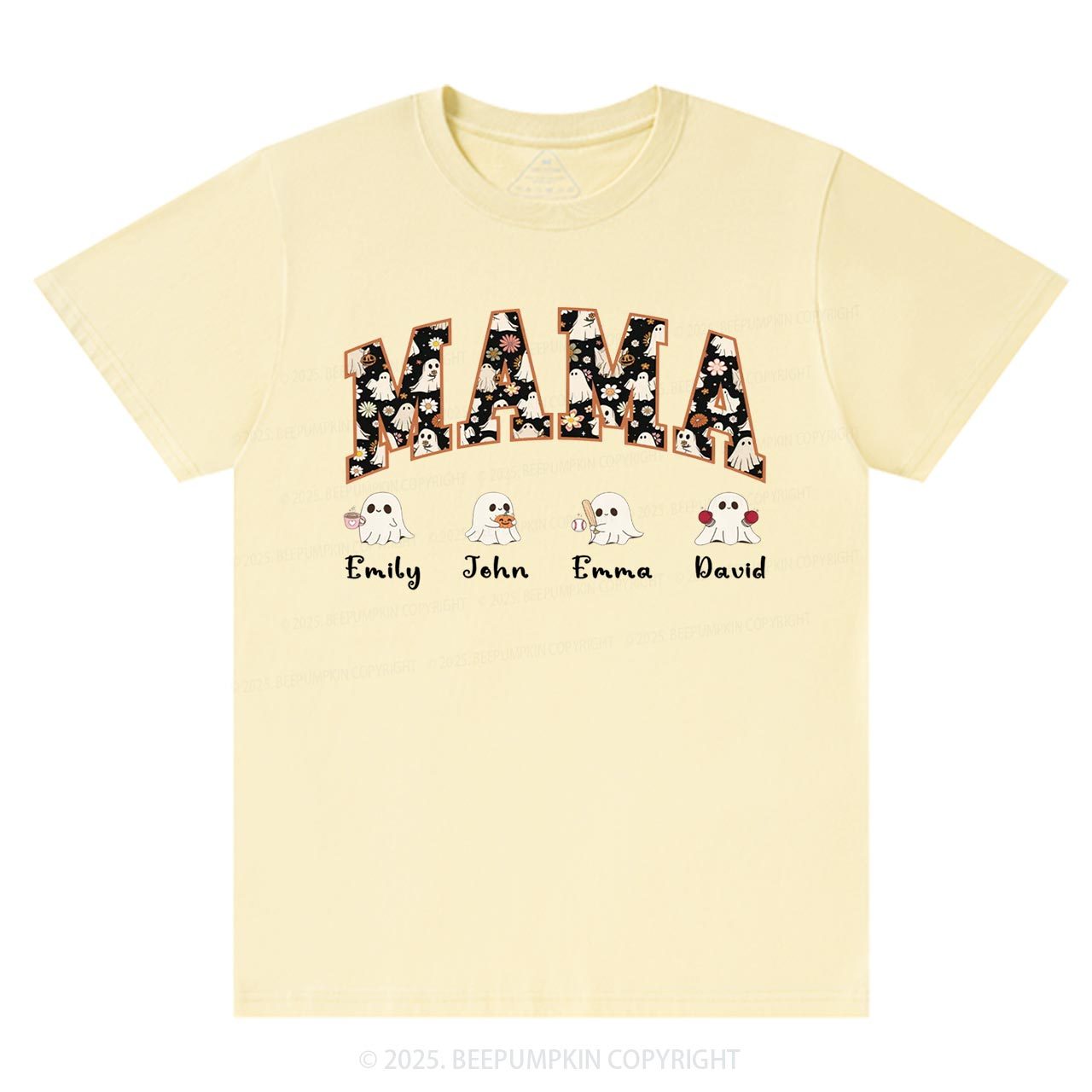 Personalized Ghost Mom Halloween T-Shirts Beepumpkin