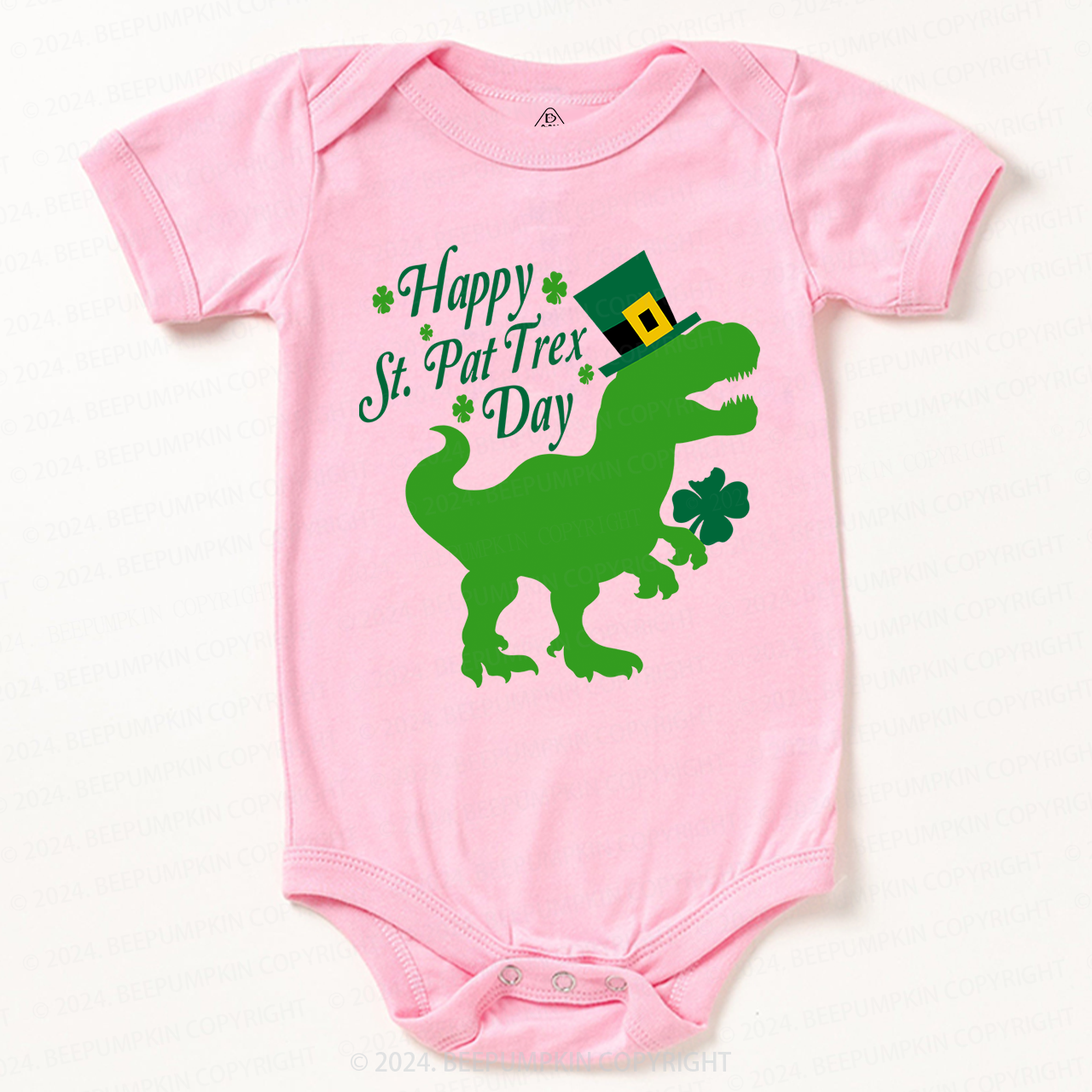 Happy St.Pat Trex Day Baby Bodysuit Beepumpkin
