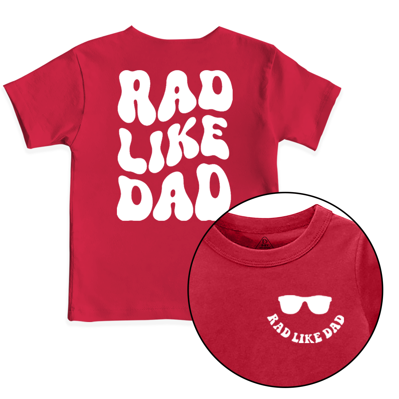 Rad Like Dad Toddler&Kid's Tees Beepumpkin