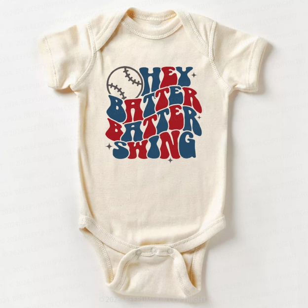 Sports Hey Batter Batter Swing Bodysuit For Baby 