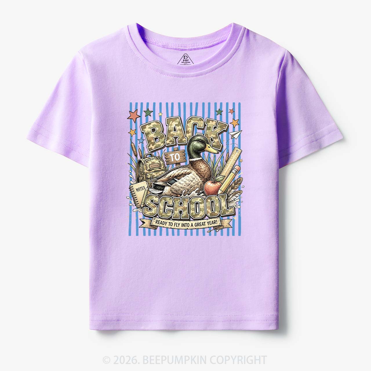 Mallard Duck Back To School Toddler&Kid's Tees