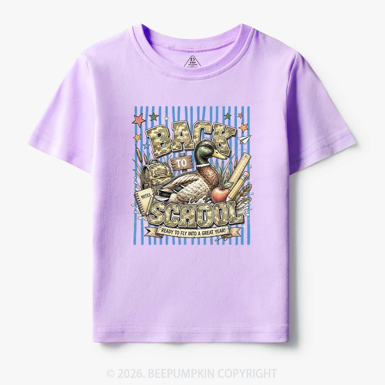 Mallard Duck Back To School Toddler&Kid's Tees