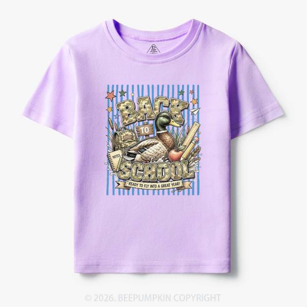 Mallard Duck Back To School Toddler&Kid's Tees
