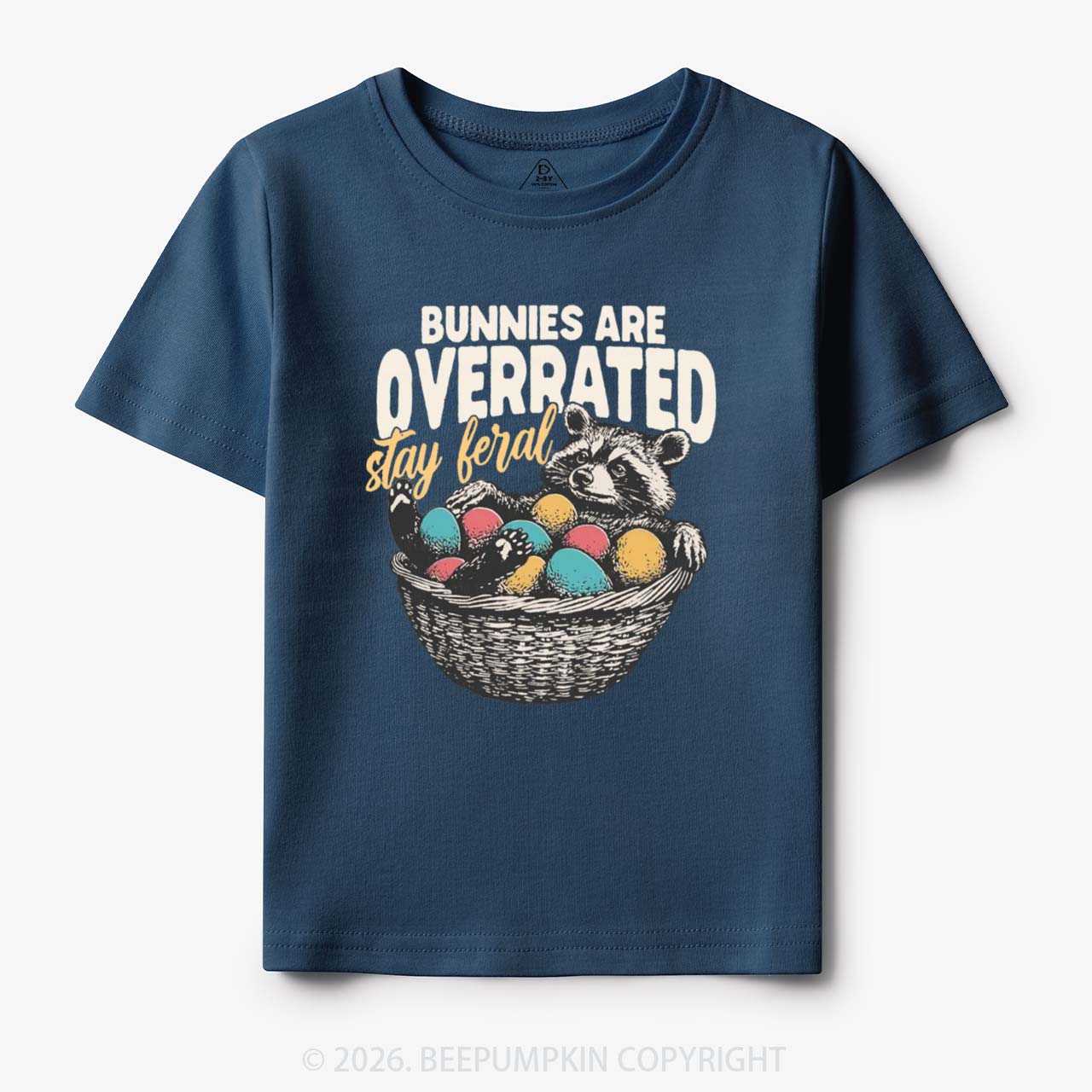 Bunnies Are Overrated Stay Feral Toddler&Kid's Tees
