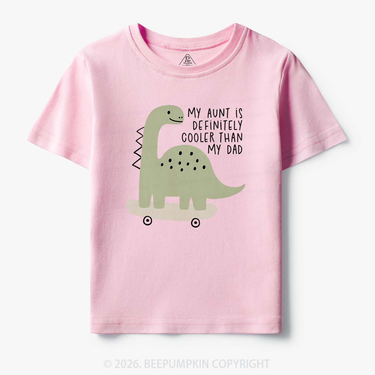 Dino My Aunt Is Cooler Than My Dad Toddler&Kid's Tees