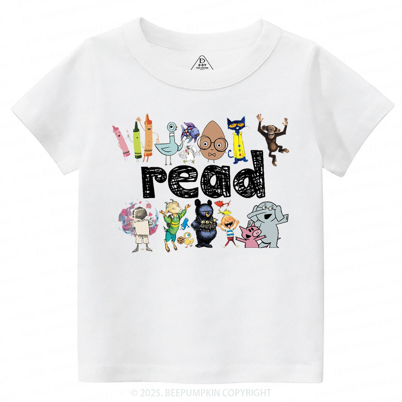 Read Children's Books Toddler&Kid's Tees Beepumpkin