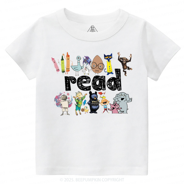 Read Children's Books Toddler&Kid's Tees Beepumpkin