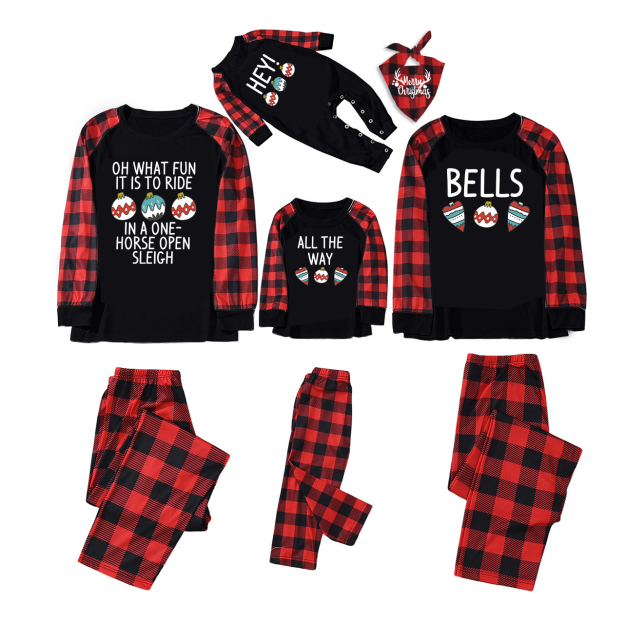 Hey Bells Christmas Family Matching Pajamas