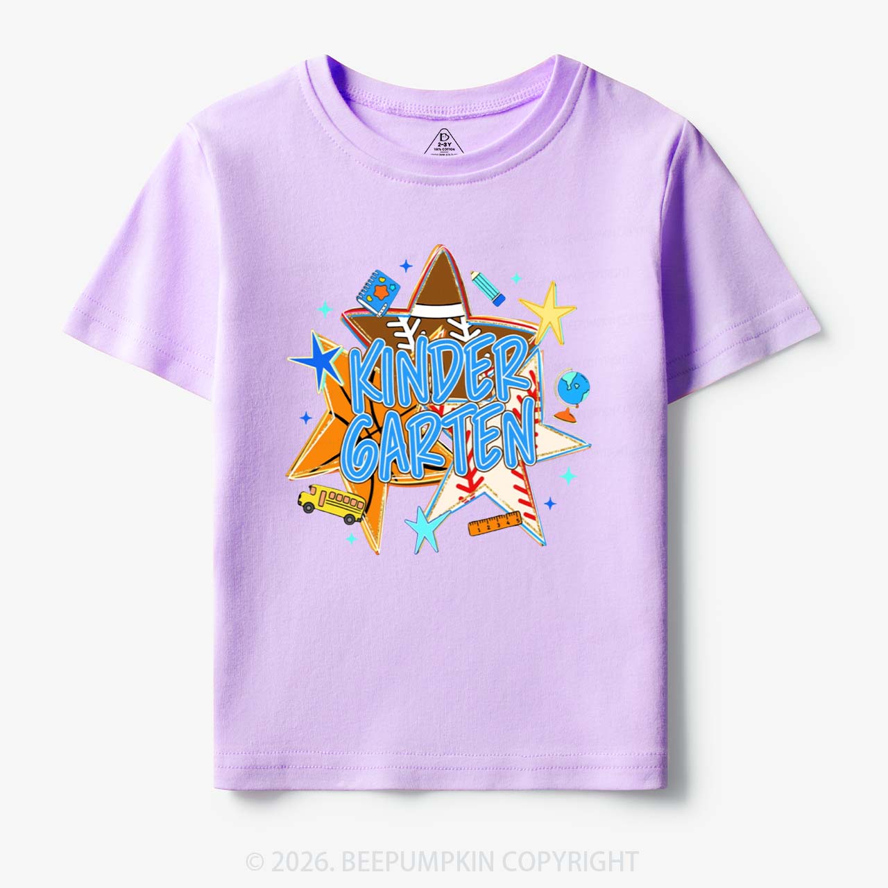 Personalized Baseball Basketball Stars Back to School Toddler&Kid's Tees