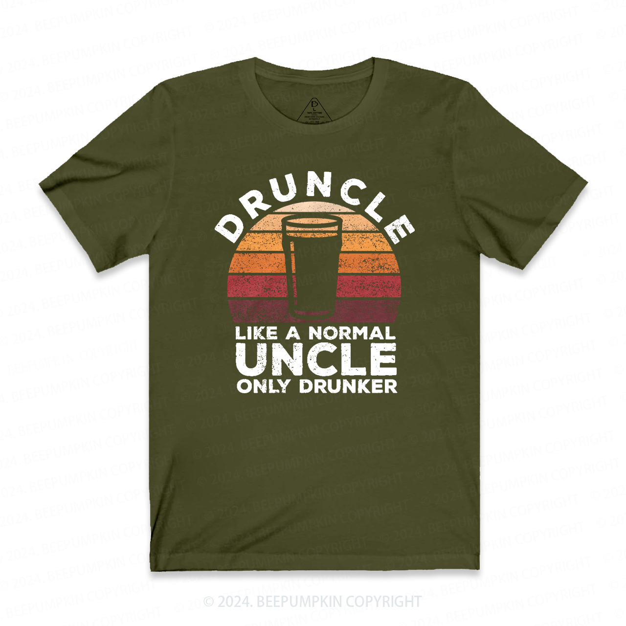 Druncle Like A Normal Uncle Only Drunker Uncle T-shirt