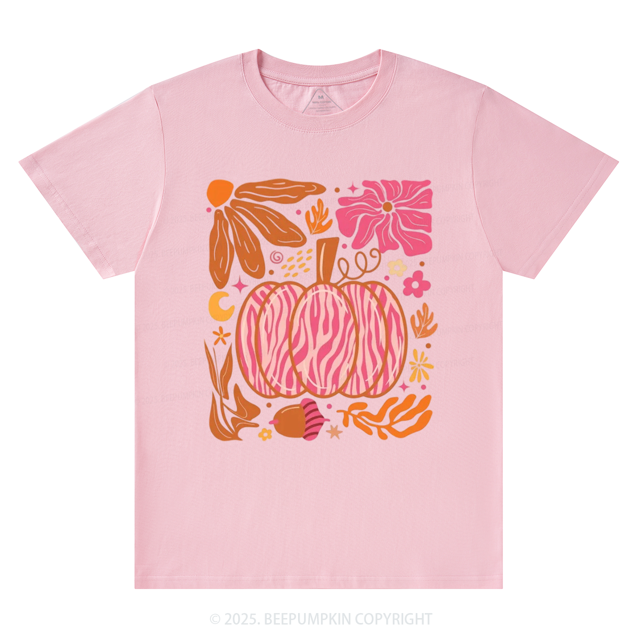 Leopard Pink Pumpkin Fall T-Shirts Beepumpkin 