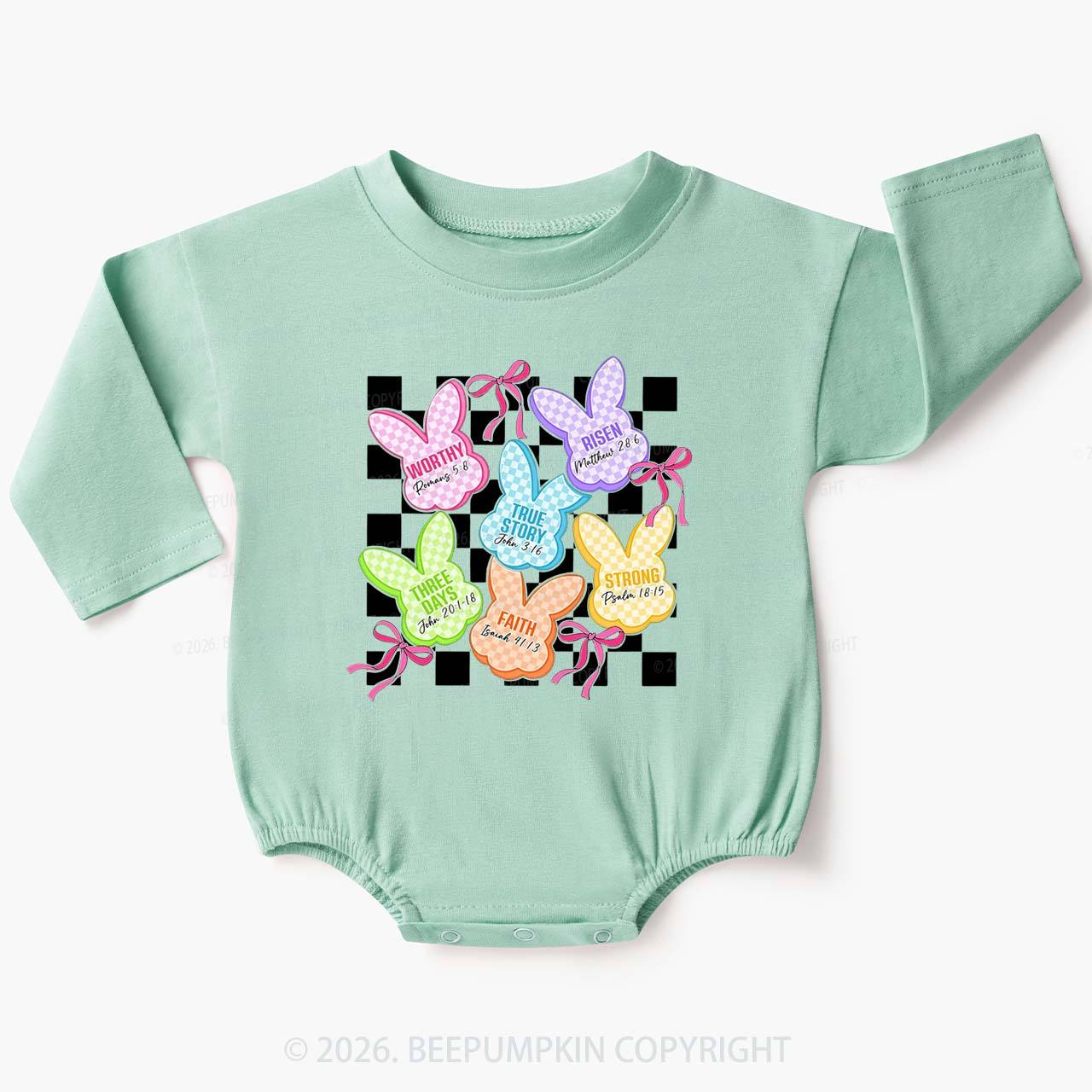 Christian Bunny A Lot Can Happen In Three Days Baby Bubble Romper