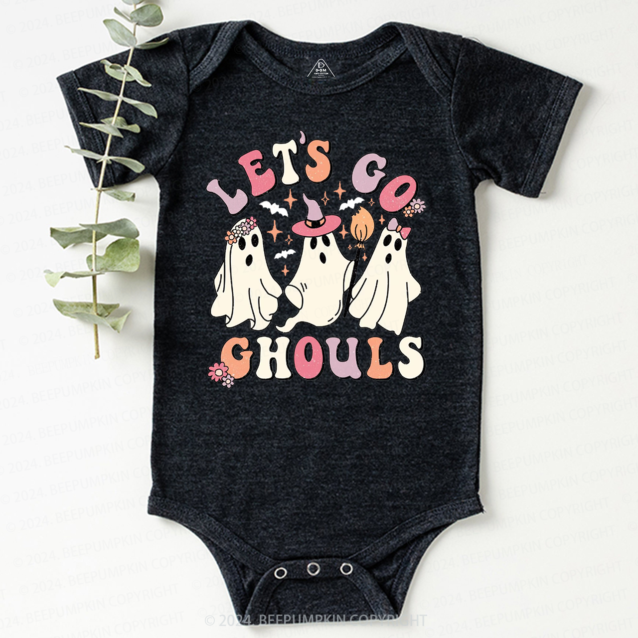 Let's Go Ghouls Halloween Baby Bodysuits 