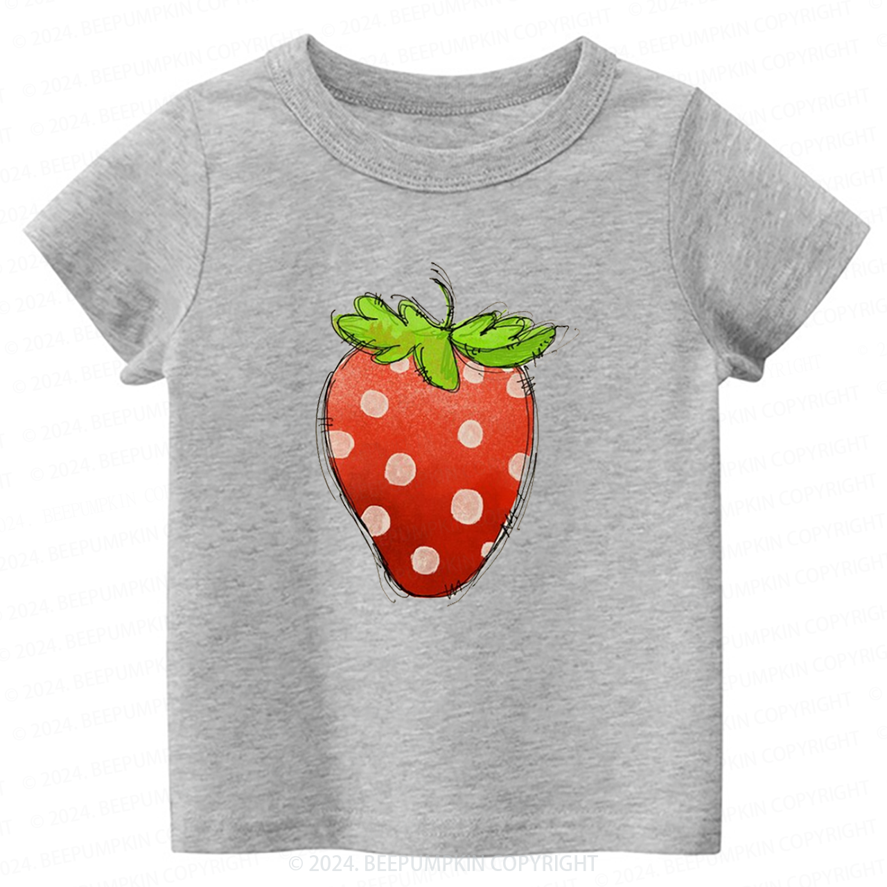 Giant Strawberry Toddler&Kids Tees 